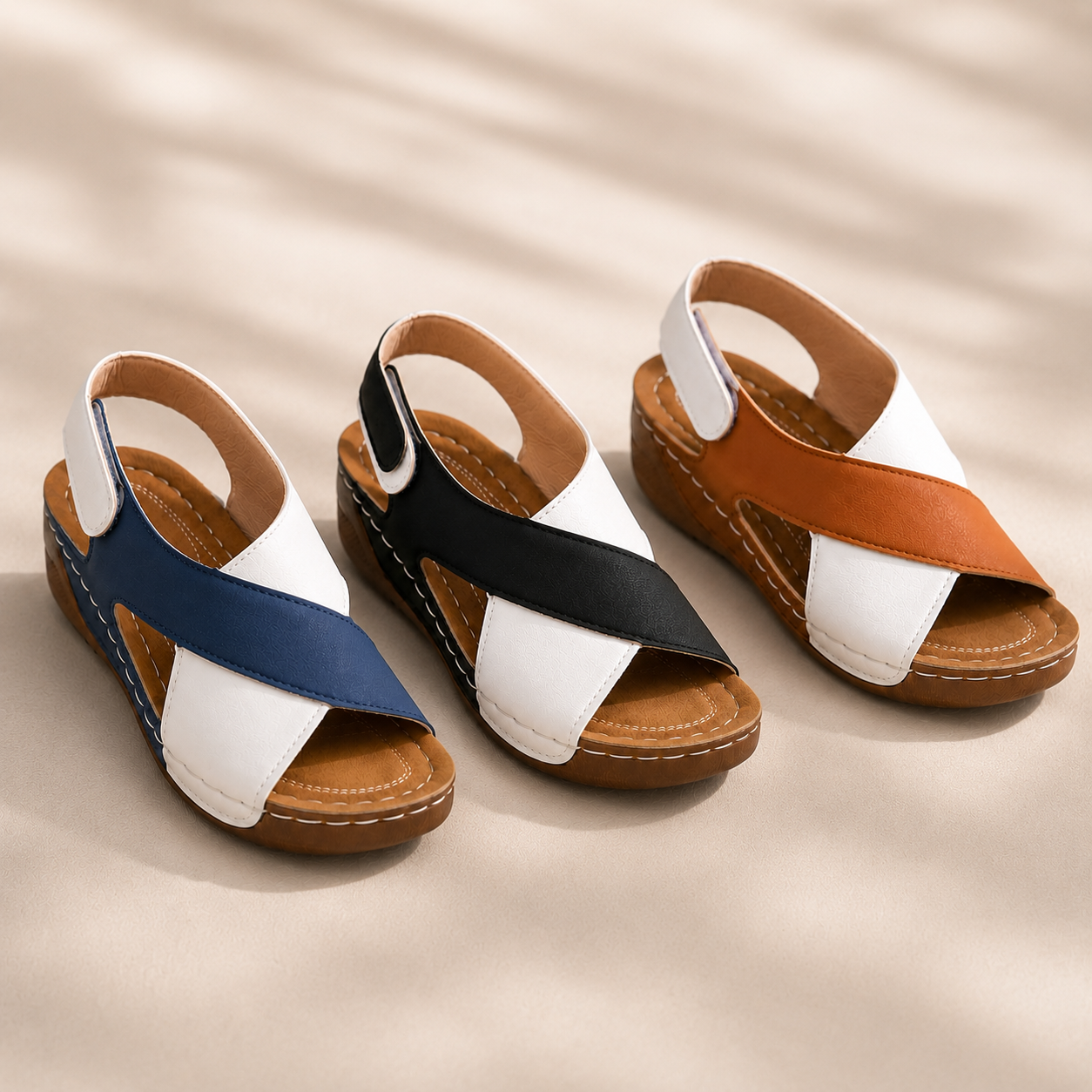 Sandales Orthopédiques Femme Confort Anti-Douleur