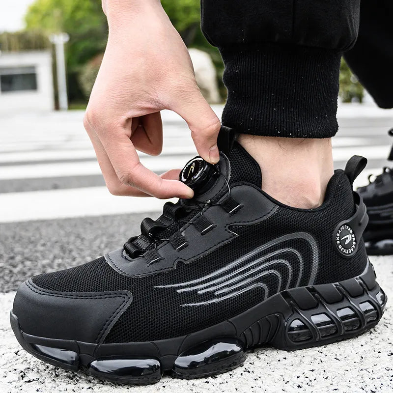 Chaussures de Sécurité avec Lacet à Bouton Rotatif