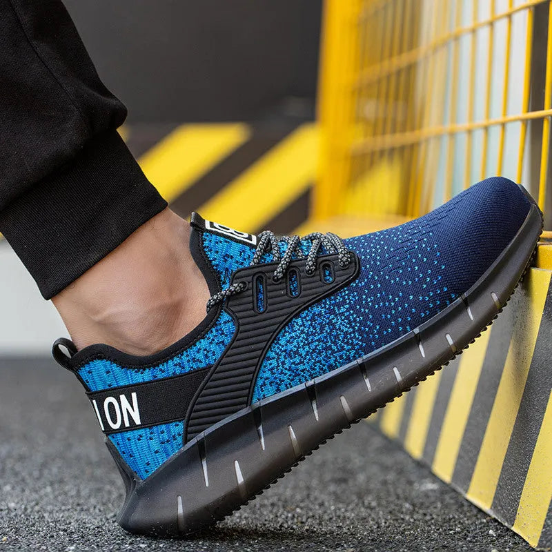 Chaussures de sécurité homme basket respirante embout acier