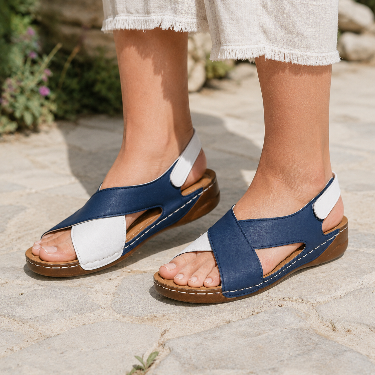 Sandales Orthopédiques Femme Confort Anti-Douleur