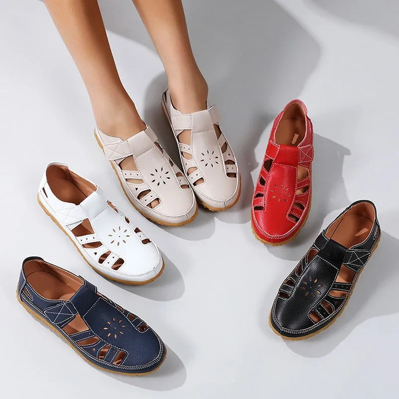 AIRFLEXA™ - Sandales femme à scratch : Confort et style faciles à adopter