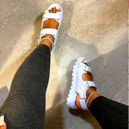 VELINORA™ - Sandales femme velcro : Confort optimal et style irrésistible