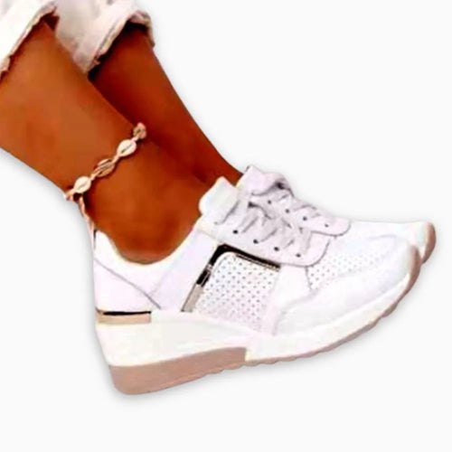 ELYORA™ - Basket femme compensée – Élégance & Confort à Chaque Pas