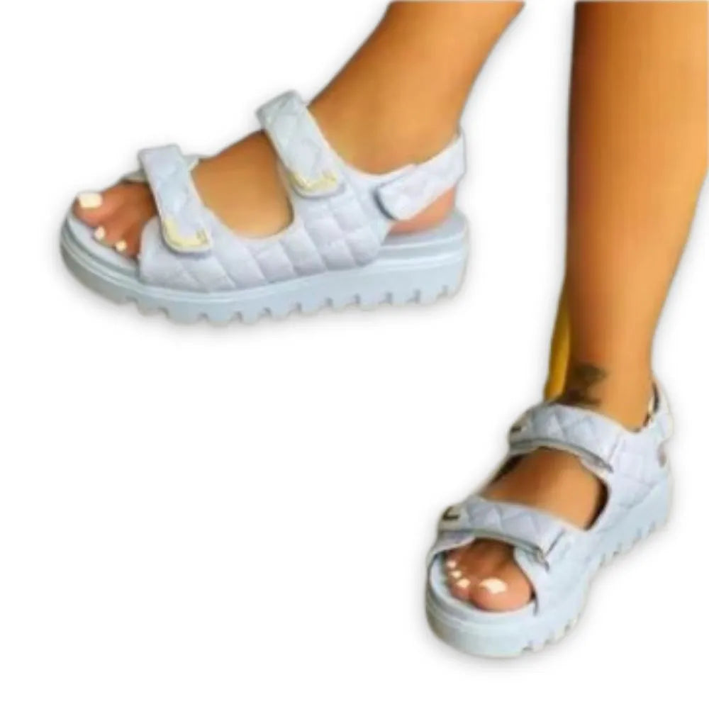 VELINORA™ - Sandales femme velcro : Confort optimal et style irrésistible