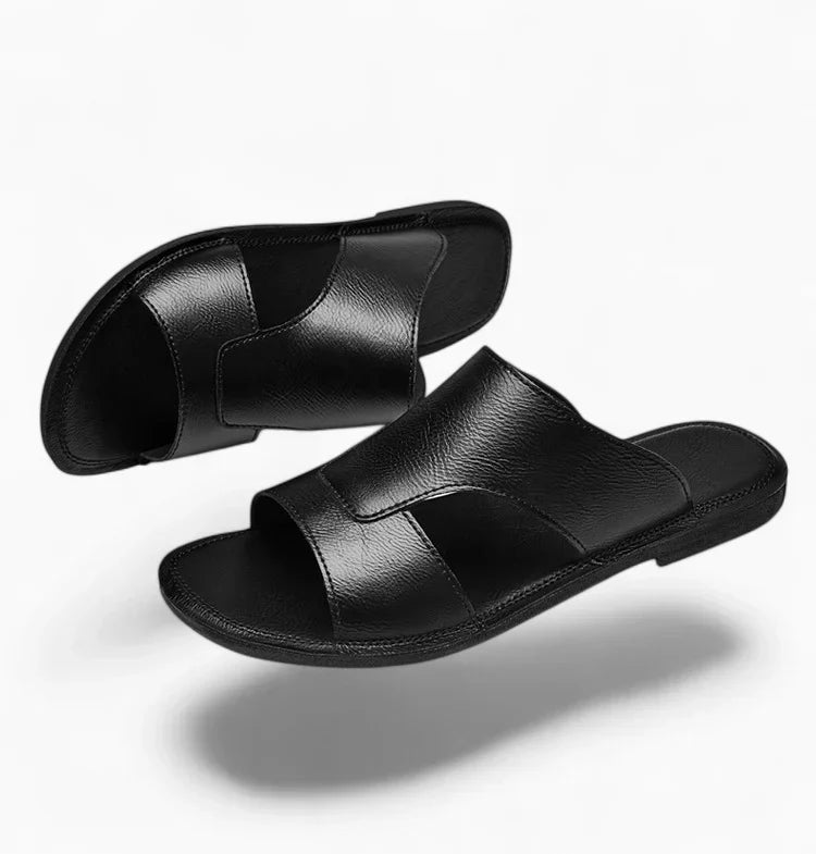 VITARELLO™ - Claquettes Confort Homme Cuir – Découvrez le Luxe et le Bien-Être