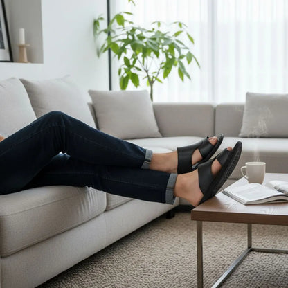 VITARELLO™ - Claquettes Confort Homme Cuir – Découvrez le Luxe et le Bien-Être